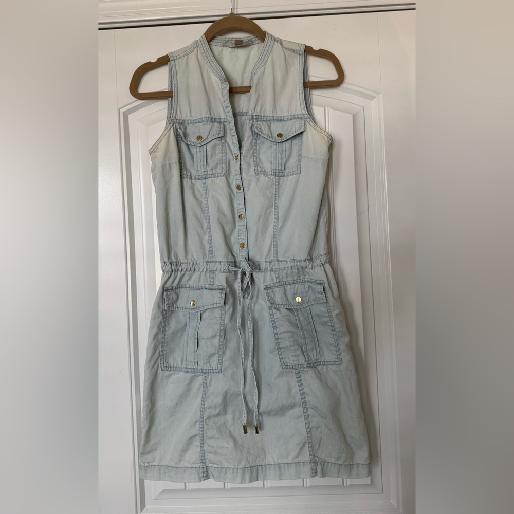Michael Kors denim light blue dress